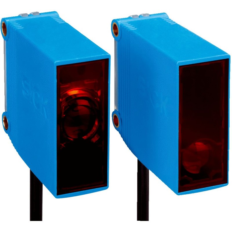 1 pcs - Sick Through Beam Photoelectric Sensor, Block Sensor, 0 - 40 m Detection Range