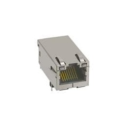1 pcs : 2250508-1 - Modular Connectors / Ethernet Connectors RJ45,1X1,10G BASE-T TAB UP