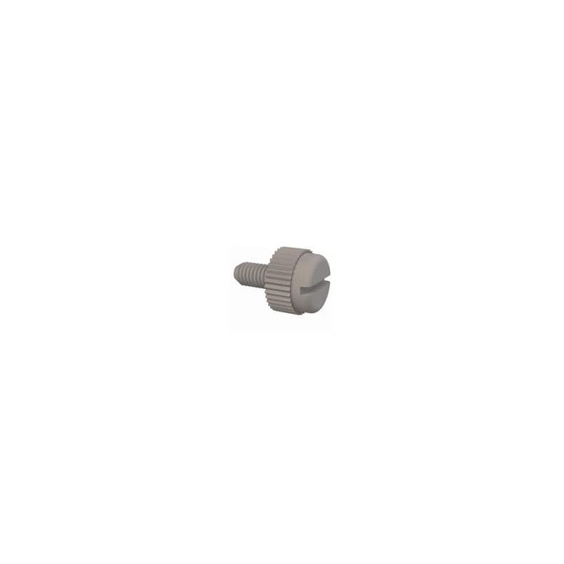 1 pcs : 50M030050T006 - Screws & Fasteners Slotted Thumb Screw, M3 X .5 Thread, 6mm Lg, Natural, Nylon