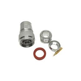 1 pcs : R161020000 - RF Connectors / Coaxial Connectors N / STRAIGHT PLUG CLAMP TYPE CABLE 10+11/50+75 S+D