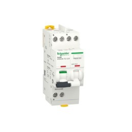 1 pcs - Schneider Electric RCBO, 25A Current Rating, 1P+N Poles, 300mA Trip Sensitivity, Type C, Acti9 Range
