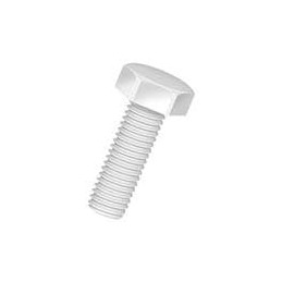 1 pcs : 50M020040J016 - Screws & Fasteners Hex Unslotted Bolt, M2 X .4 Thread, 16mm Lg, Natural, Nylon