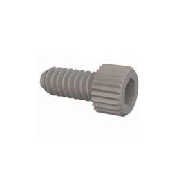 1 pcs : 3404400025 - Screws & Fasteners Hex Socket Cap Screw, 4-40 Thread, 1/4 Lg, Knurled, Natural, Nylon