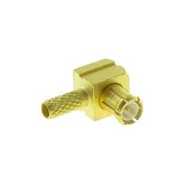 1 pcs : 8955-1521-003 - RF Connectors / Coaxial Connectors MCX / RIGHT ANGLE JACK FEMALE CRIMP TYPE FOR 2.6/50 S CABLE GOLD