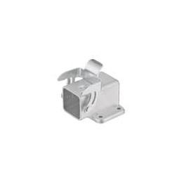 1 pcs : 09620030810 - Heavy Duty Power Connectors Han 3EMC Base Angled 1Lever
