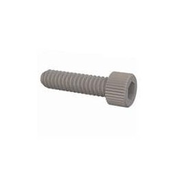 1 pcs : 3410240075 - Screws & Fasteners Hex Socket Cap Screw, 10-24 Thread, 3/4 Lg, Knurled, Natural, Nylon