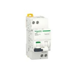 1 pcs - Schneider Electric RCBO, 32A Current Rating, 1P+N Poles, 300mA Trip Sensitivity, Type C, Acti9 Range