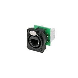 1 pcs : NE8FDVY110-BD - Modular Connectors / Ethernet Connectors RECEPT CAT 5D SERIES W/O SCREWS