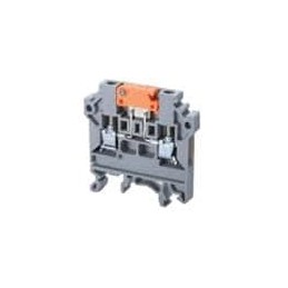 1 pcs : CKT4U - DIN Rail Terminal Blocks Spring Clamp 1in2out