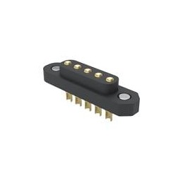 1 pcs : 878-20-005-00-012000 - Rectangular Mil Spec Connectors 4mm Magnetic Spring-Loaded Target Conn 5 Pin UnShrouded Soldercup