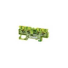 1 pcs : CPG4/4 - DIN Rail Terminal Blocks DIN Term Blk Push-In, Grnd, 4Conn