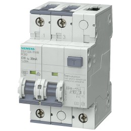 1 pcs - Siemens RCBO, 40A Current Rating, 2P Poles, 30mA Trip Sensitivity, Type B, Sentron Range