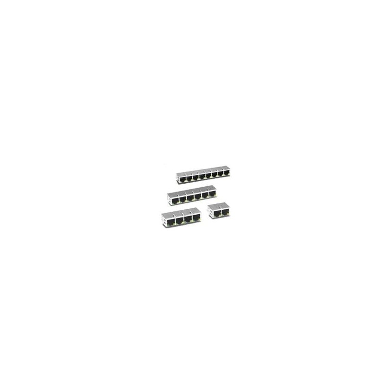 1 pcs : J8064D628ANL - Modular Connectors / Ethernet Connectors 1X2 TAB DOWN 4-CORE