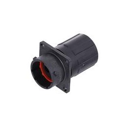 1 pcs : RTS014N3PHEC03 - Standard Circular Connector Sq Flg Rcpt w endcap 3 POS SZ 14 Pin