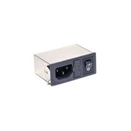 1 pcs : 06AK2 - AC Power Entry Modules Power Entry Module EMI Filter, 115/250VAC, 6A, Snap-In, N/A-Lug, SIP Switch