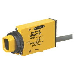 1 pcs - Banner Diffuse Photoelectric Sensor, Block Sensor, 380 mm Detection Range