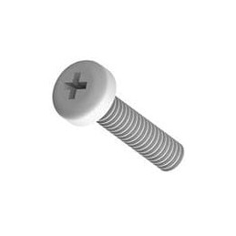 1 pcs : 50M050080P010 - Screws & Fasteners Pan Phillips Screw, M5 X .8 Thread, 10MM Lg, Natural,Nylon