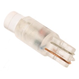 1 pcs - RS PRO White LED Indicator Lamp, 28V dc, Wedge Base, 5.75mm Diameter, 900mcd