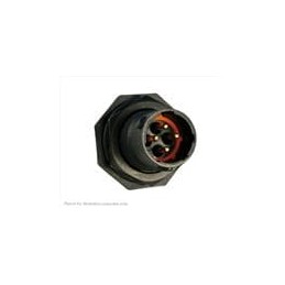 1 pcs : UTS7104P - Standard Circular Connector 4P Straight Pin Plug Jam Nut Size 10