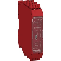 1 pcs - Schneider Electric Preventa XPSMCM Series Safety Controller, 8 Safety Inputs, 2 Safety Outputs, 24 V dc