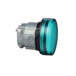 1 pcs - Schneider Electric Green Pilot Light Head, 22mm Cutout Harmony XB4 Series