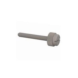 1 pcs : 090440087TEG - Screws & Fasteners Slotted Thumb Screw, 4-40 Thread, 7/8 Lg, Natural, Nylon