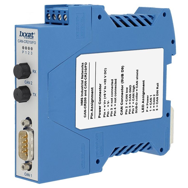 1 pcs - Ixxat CAN-CR210/FO Series Converter for Use with Stackable FO Repeater for CAN