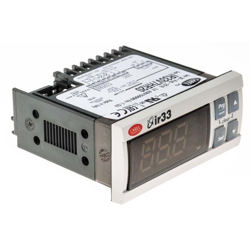 1 pcs - Carel IR33 Panel Mount PID Temperature Controller, 76.2 x 34.2mm, 1 Output Relay, 115 - 230 V ac Supply Voltage