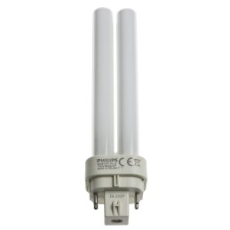 1 pcs - G24q-1 Quad Tube Shape CFL Bulb, 13 W, 4000K, Cool White Colour Tone