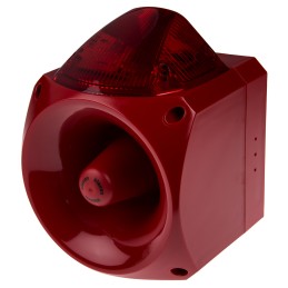 1 pcs - Klaxon Nexus Series Red Sounder Beacon, 10 - 60 V dc, Wall Mount, 120dB at 1 Metre
