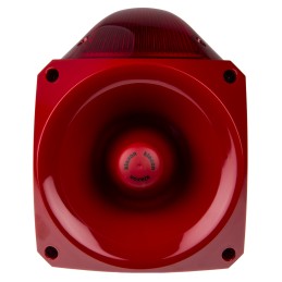 1 pcs - Klaxon Nexus Series Red Sounder Beacon, 10 - 60 V dc, Wall Mount, 120dB at 1 Metre