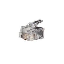 1 pcs : VDV826-601 - Modular Connectors / Ethernet Connectors Modular Telephone Plugs RJ11 6P4C, 25-Pack