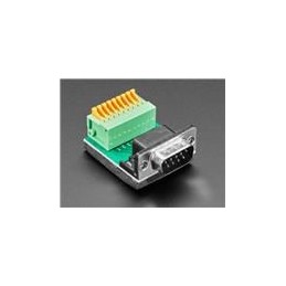 1 pcs : 4512 - Terminal Block Interface Modules DE-9 (DB-9) Male Plug to Terminal Spring Block Adapter