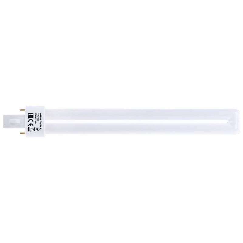 1 pcs - G23 DULUX Quad Tube Shape CFL Bulb, 11 W, 3000K, Warm White Colour Tone