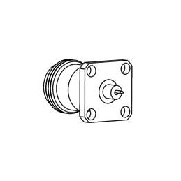 1 pcs : R161410130 - RF Connectors / Coaxial Connectors N / SQUARE FLANGE JACK RECEPTACLE