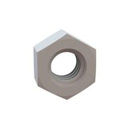 1 pcs : 04M060100HNDIN34814 - Screws & Fasteners Hex Nut, M6 X 1 Thread, 5.2mm Max Height, Natural, Nylon, 10.0mm Across Flats