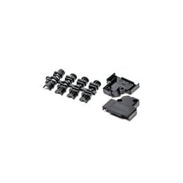 1 pcs : 971-015-010R011 - D-Sub Backshells 15P 45 DEGREE BLACK PLASTIC