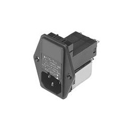 1 pcs : 03SB4 - AC Power Entry Modules IEC Filter, Compact, 115/250VAC, 3A, Screw Mounting, N/A-Lug, Double Fuse