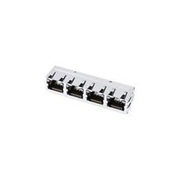1 pcs : 44248-0030 - Modular Connectors / Ethernet Connectors 8POS R/A SMT 4 PORTS LOW PROFILE