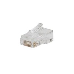 1 pcs : VDV826-729 - Modular Connectors / Ethernet Connectors Pass-Thru Modular Data Plugs RJ45-CAT6, 10-Pack