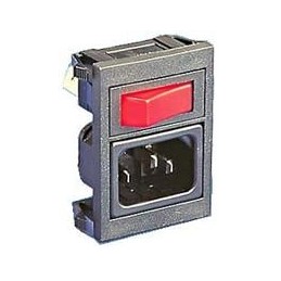 1 pcs : BZV03/Z0000/02 - AC Power Entry Modules Polysnap Power Inlet Module