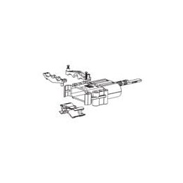 1 pcs : E80400-0009 - Heavy Duty Power Connectors E80 DIN PBT/PC HOUSING KIT