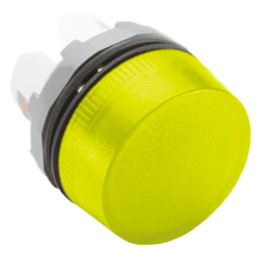 1 pcs - ABB Yellow Pilot Light Head, 22mm Cutout ABB Modular Series