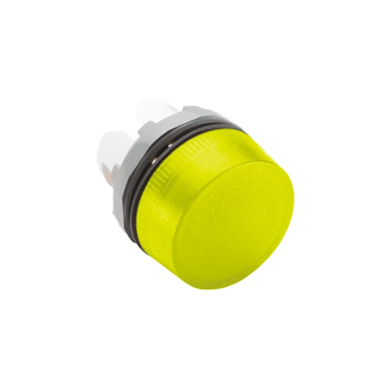 1 pcs - ABB Yellow Pilot Light Head, 22mm Cutout ABB Modular Series