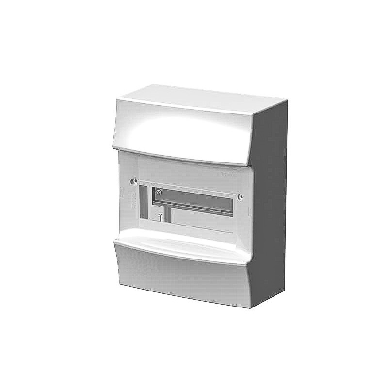 1 pcs - ABB 8 Way Plastic Consumer Unit, IP41 Mistrail41W