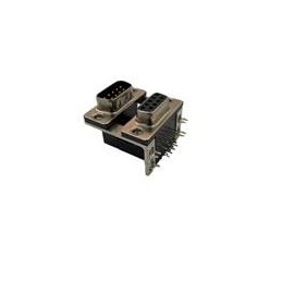 1 pcs : DPD-09-10-B3 - D-Sub Dualport Connectors 9P FEM/MALE DUAL PORT R/A