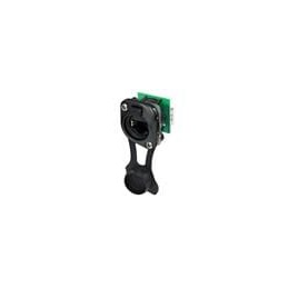 1 pcs : NE8FDP-B-TOP - Modular Connectors / Ethernet Connectors CAT5 D series - feedthrough - black - TOP - IP 65 and UV rated