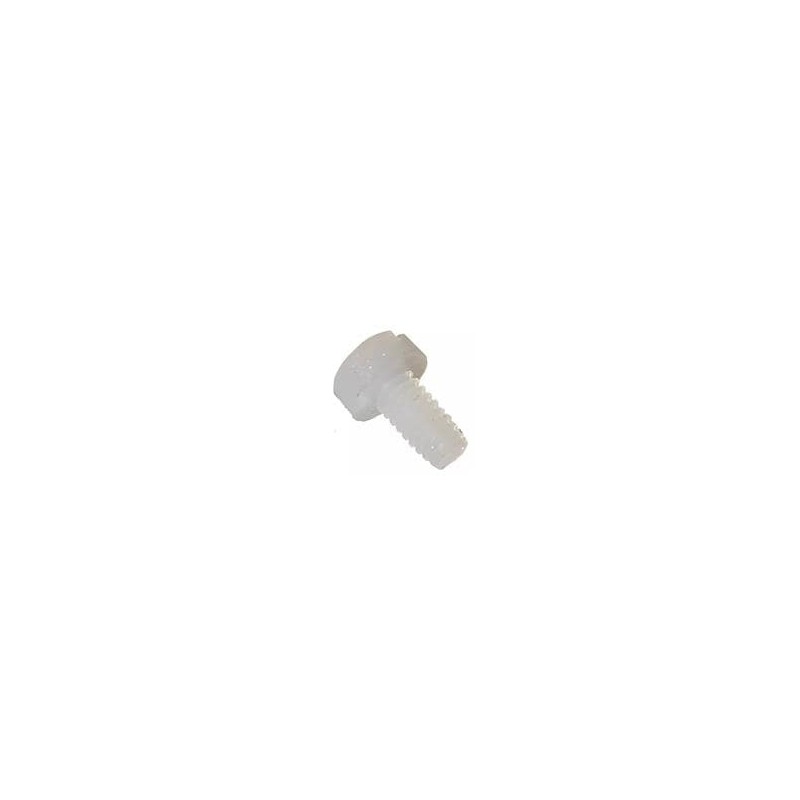 1 pcs : 50M060100D040 - Screws & Fasteners Cheese Slotted Screw, M6 X 1 Thread, 40mm Lg, Natural, Nylon