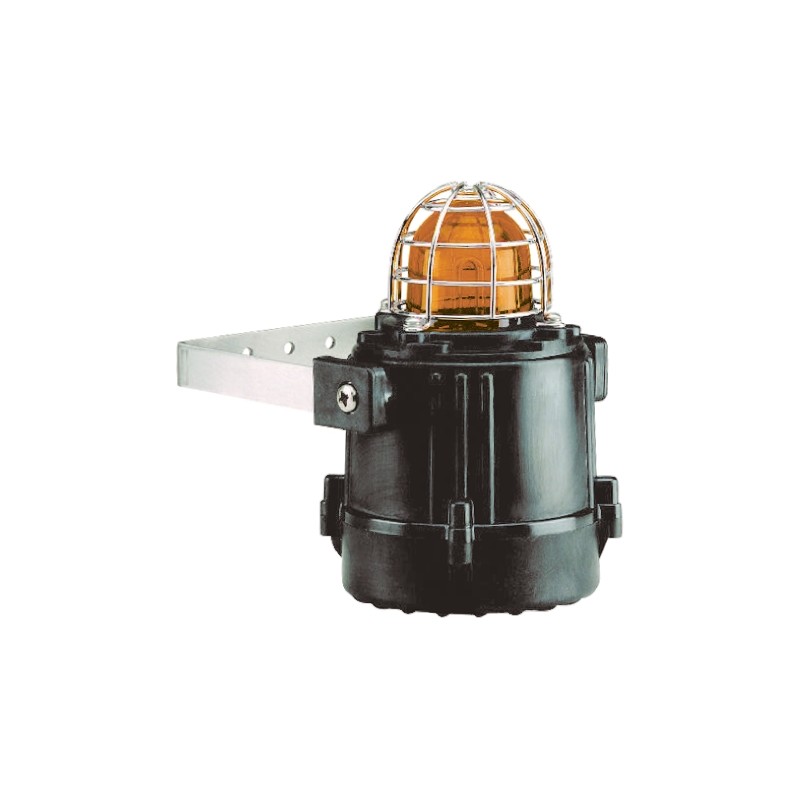 1 pcs - e2s E2xB05 Series Amber Strobe Beacon, 24 V dc, Surface Mount, Xenon Bulb, IP66