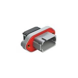 1 pcs : AT16-18PA-PM11 - Automotive Connectors 18 Position Panel Mo tacle, Keyed A, Gray